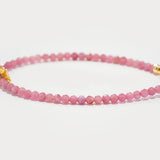 Soft Radiance – Pink Tourmaline & Lotus Bracelet