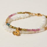 Charming Purity – Tourmaline & Mother-of-Pearl Bracelet