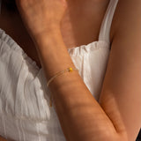 Bright Abundance – Citrine & Lotus Bracelet