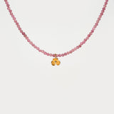 Inner Bloom – Pink Tourmaline & Gesang Flower Necklace