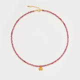 Inner Bloom – Pink Tourmaline & Gesang Flower Necklace