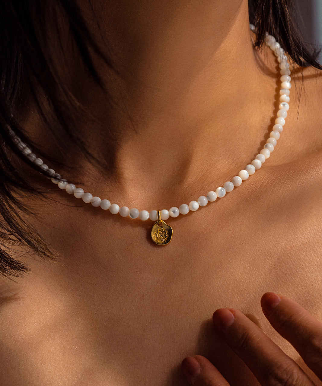 Sacred Grace – Mother-of-Pearl & Conch Shell Necklace