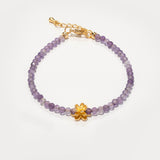 Wisdom’s Embrace – Amethyst & Lotus Bracelet